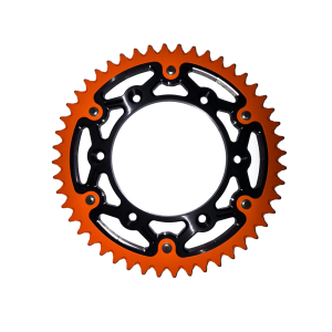 S-TEEL Rear Sprocket 'Alu Ferro' Orange